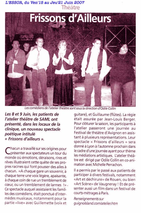 Article dans l'Essor